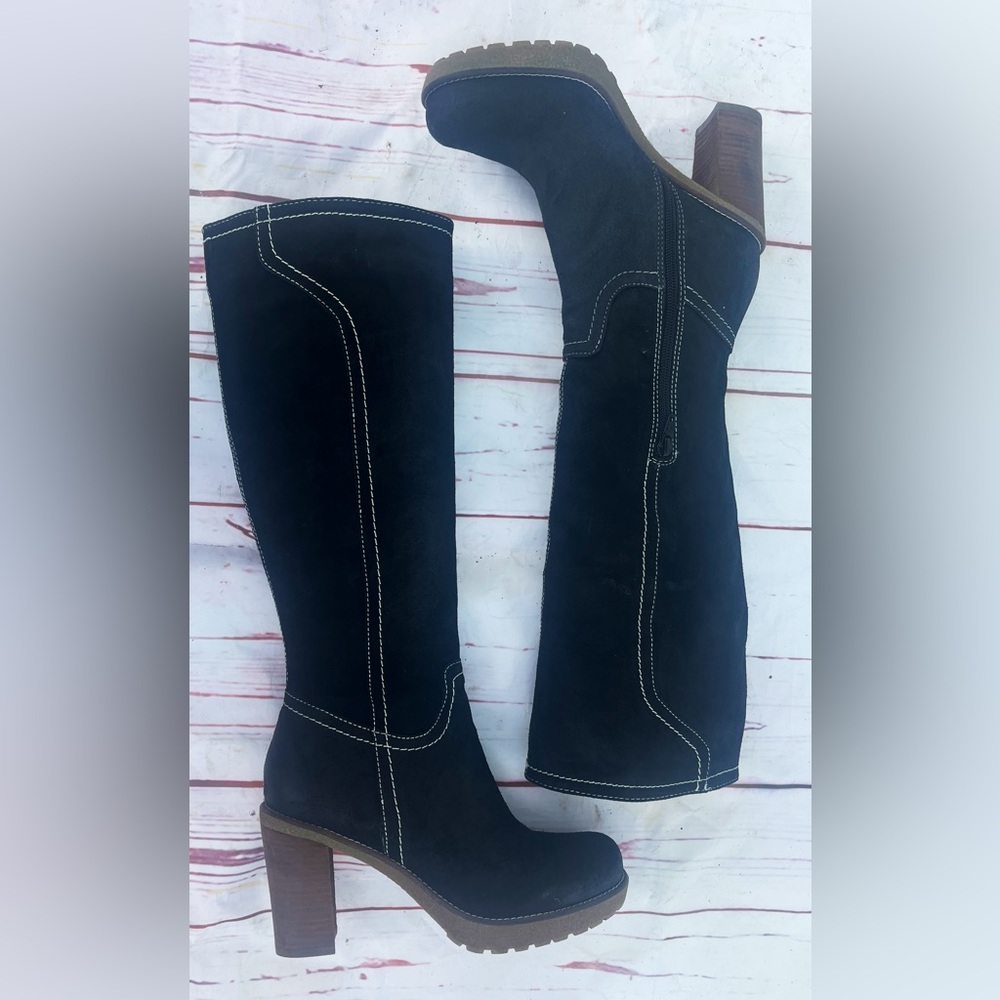 NEW Franco Sarto Tall Lugged Sole Suede Boots
